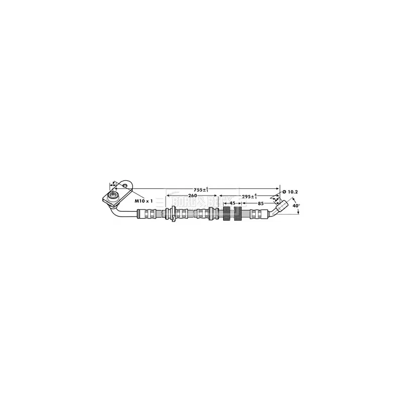 Flexible de frein BORG & BECK BBH7209
