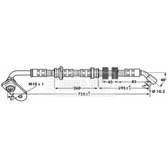 Flexible de frein BORG & BECK BBH7210