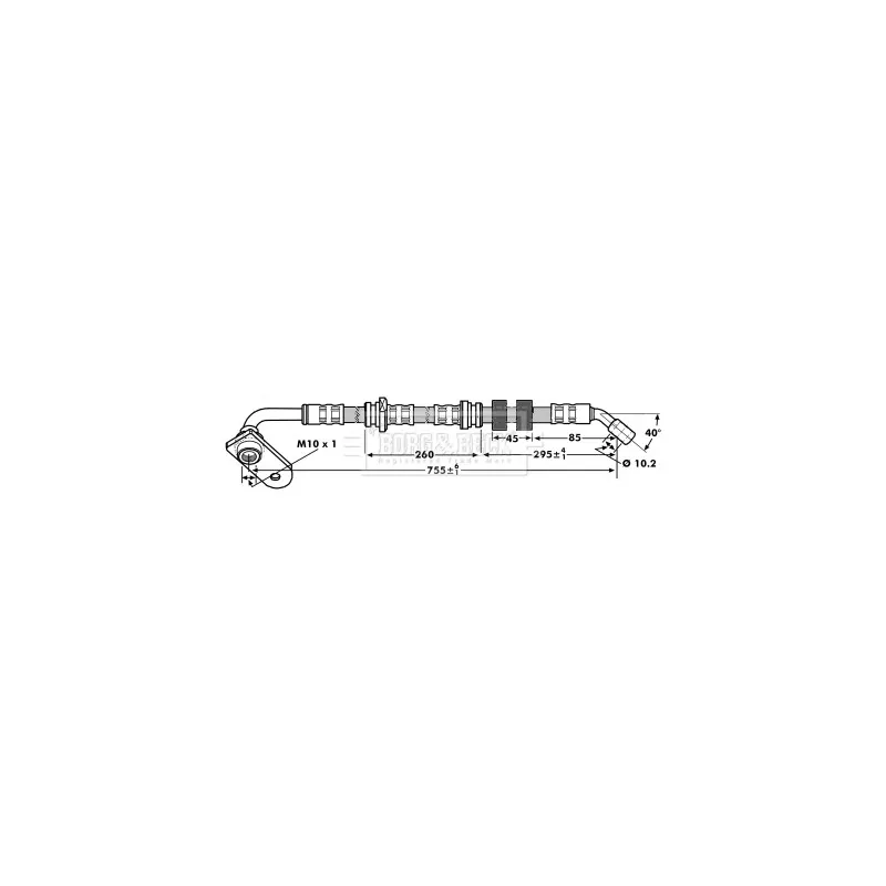 Flexible de frein BORG & BECK BBH7210