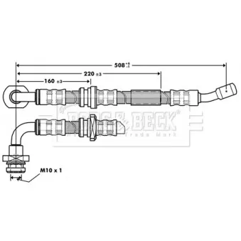 Flexible de frein BORG & BECK BBH7211
