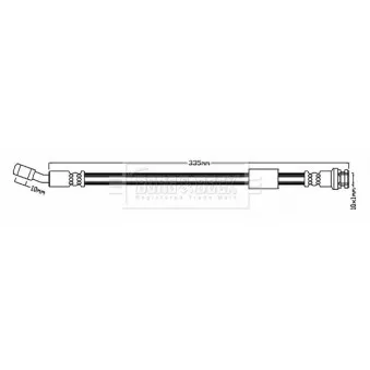 Flexible de frein BORG & BECK BBH7212