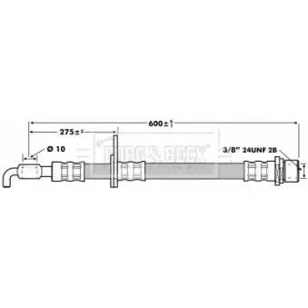 Flexible de frein BORG & BECK BBH7214