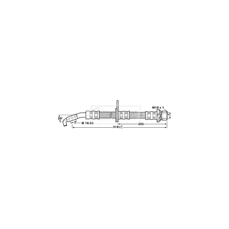 Flexible de frein BORG & BECK BBH7216