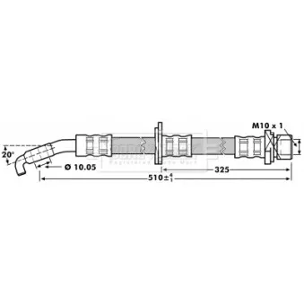 Flexible de frein BORG & BECK BBH7217