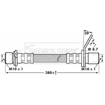 Flexible de frein BORG & BECK BBH7219