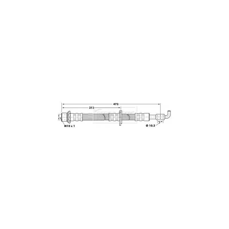 Flexible de frein BORG & BECK BBH7222