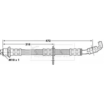 Flexible de frein BORG & BECK BBH7228