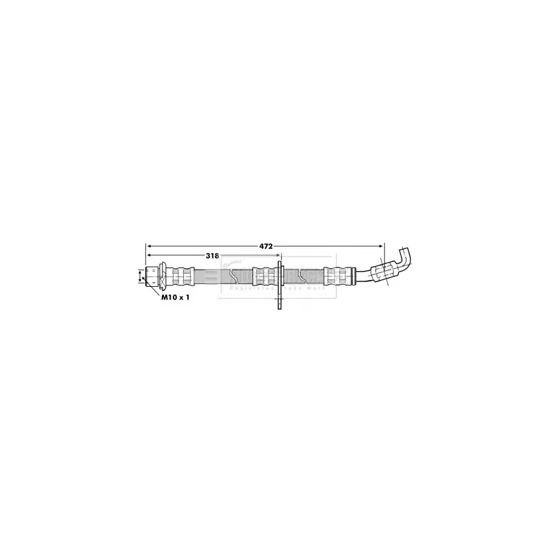 Flexible de frein BORG & BECK BBH7228