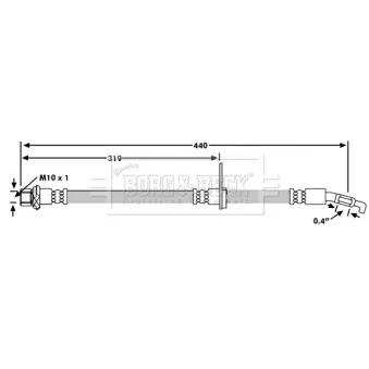 Flexible de frein BORG & BECK BBH7230