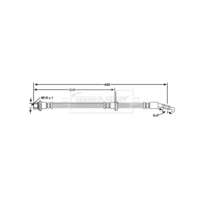 Flexible de frein BORG & BECK BBH7230