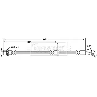 Flexible de frein BORG & BECK BBH7231