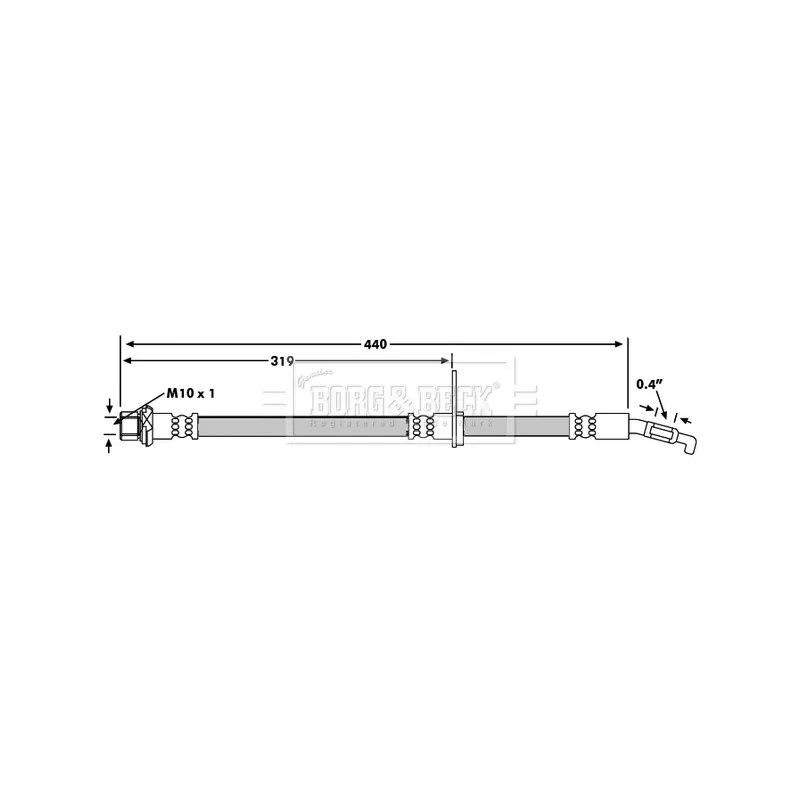 Flexible de frein BORG & BECK BBH7231