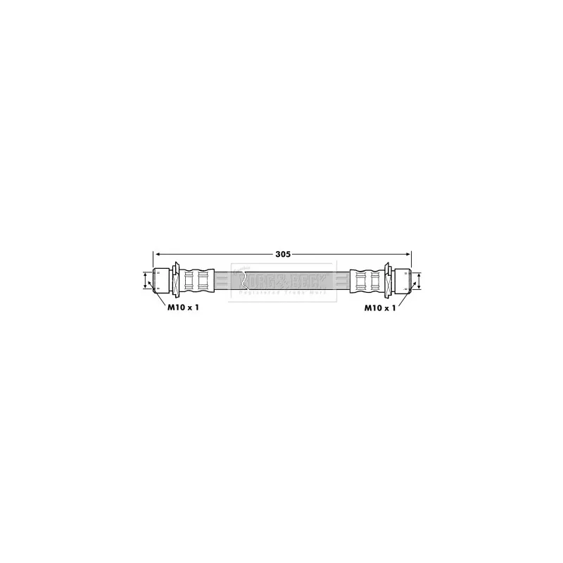 Flexible de frein BORG & BECK BBH7232