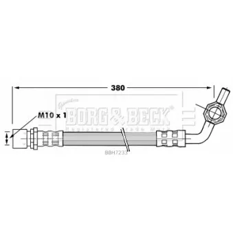 Flexible de frein BORG & BECK BBH7233