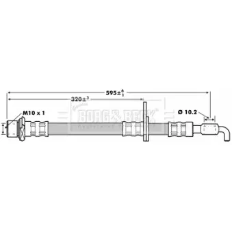 Flexible de frein BORG & BECK BBH7236
