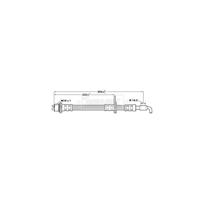 Flexible de frein BORG & BECK BBH7236