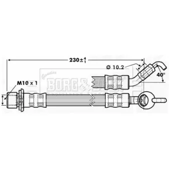 Flexible de frein BORG & BECK BBH7238