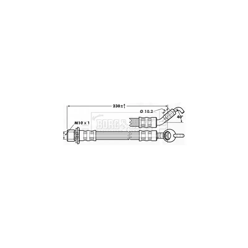 Flexible de frein BORG & BECK BBH7238