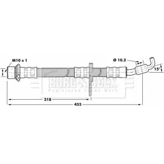 Flexible de frein BORG & BECK BBH7239