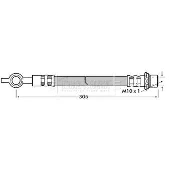 Flexible de frein BORG & BECK BBH7241