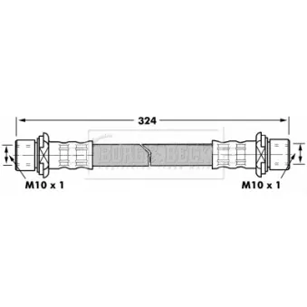 Flexible de frein BORG & BECK BBH7243