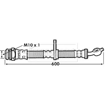 Flexible de frein BORG & BECK BBH7244