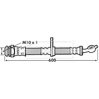 Flexible de frein BORG & BECK BBH7245