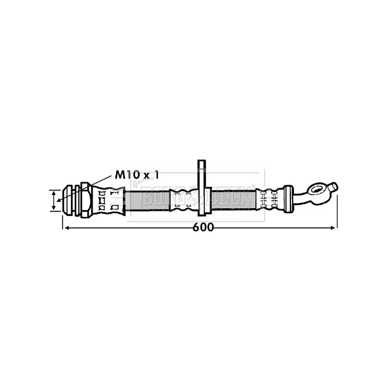 Flexible de frein BORG & BECK BBH7245