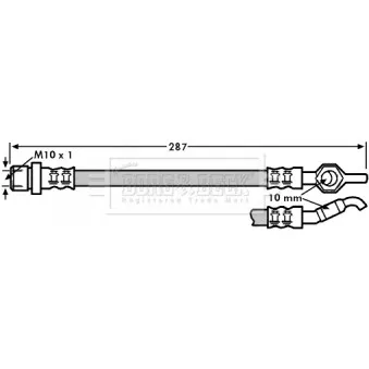 Flexible de frein BORG & BECK BBH7249
