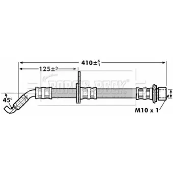 Flexible de frein BORG & BECK BBH7258