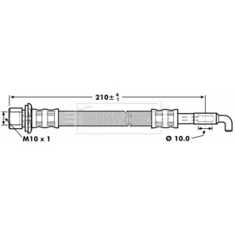 Flexible de frein BORG & BECK BBH7260