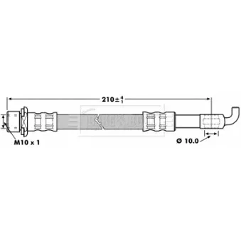 Flexible de frein BORG & BECK BBH7261
