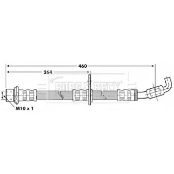 Flexible de frein BORG & BECK BBH7264