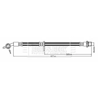 Flexible de frein BORG & BECK BBH7269