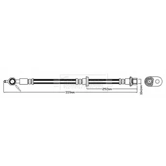 Flexible de frein BORG & BECK BBH7272