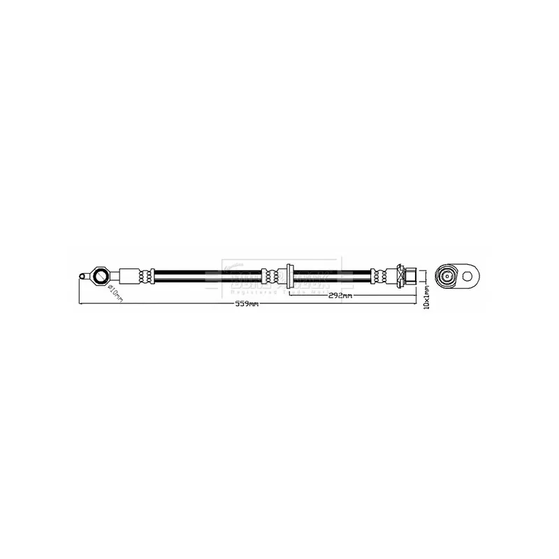 Flexible de frein BORG & BECK BBH7272