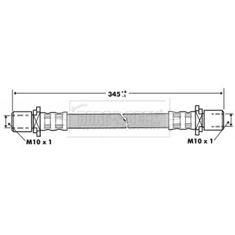 Flexible de frein BORG & BECK BBH7273