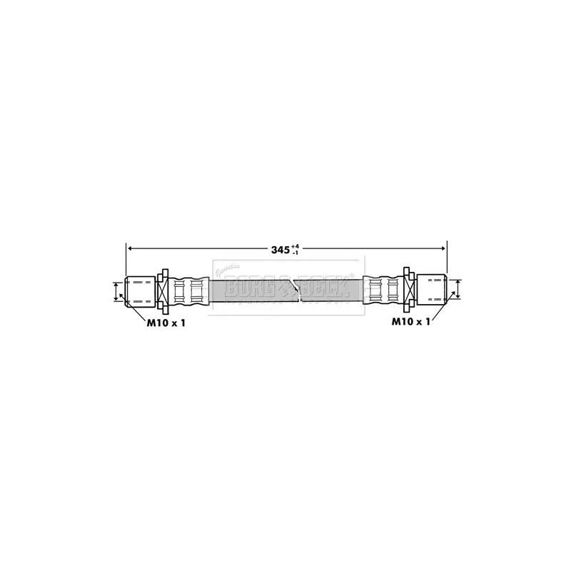 Flexible de frein BORG & BECK BBH7273