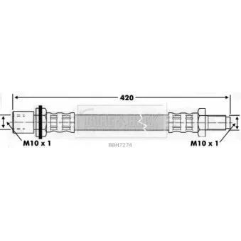 Flexible de frein BORG & BECK BBH7274