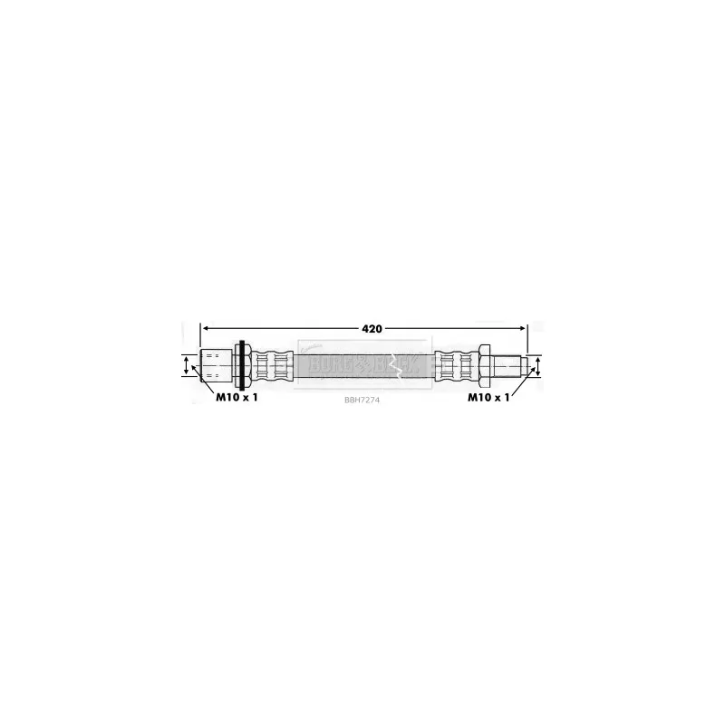 Flexible de frein BORG & BECK BBH7274