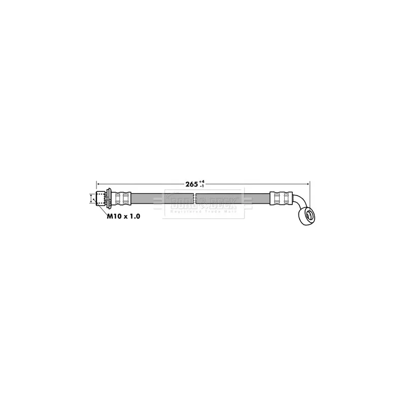Flexible de frein BORG & BECK BBH7281