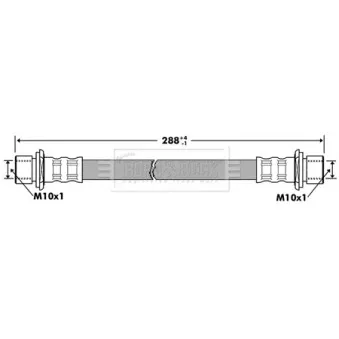 Flexible de frein BORG & BECK BBH7283