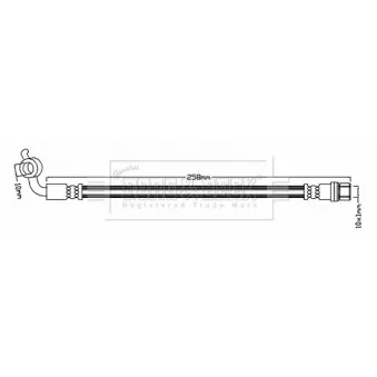 Flexible de frein BORG & BECK BBH7287