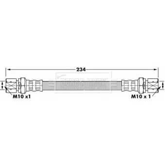 Flexible de frein BORG & BECK BBH7290