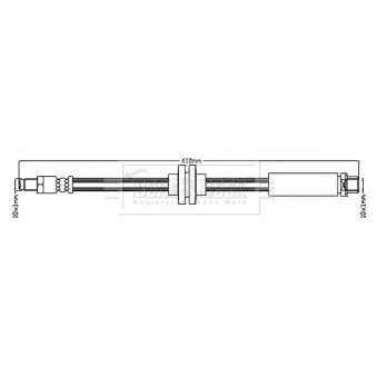 Flexible de frein BORG & BECK BBH7293