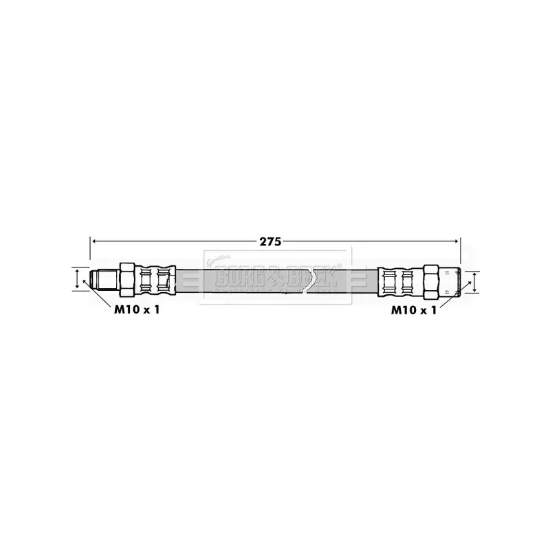 Flexible de frein BORG & BECK BBH7296