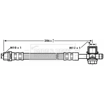 Flexible de frein BORG & BECK BBH7298