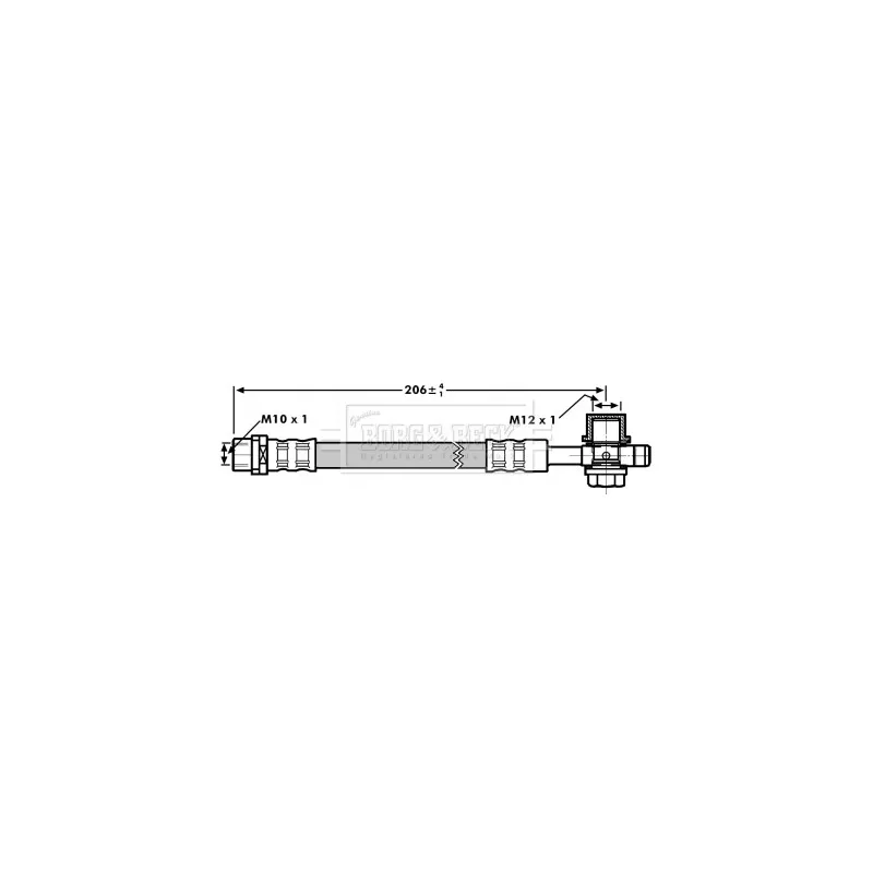 Flexible de frein BORG & BECK BBH7298