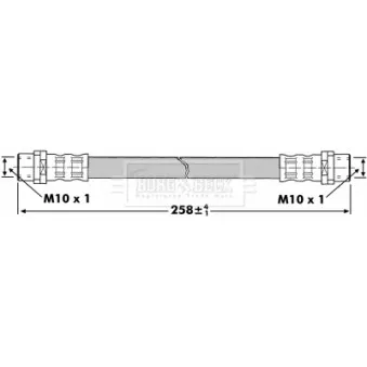 Flexible de frein BORG & BECK BBH7299