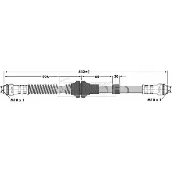 Flexible de frein BORG & BECK BBH7300